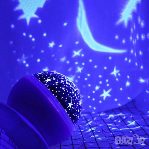 Нощна лампа детски планетариум