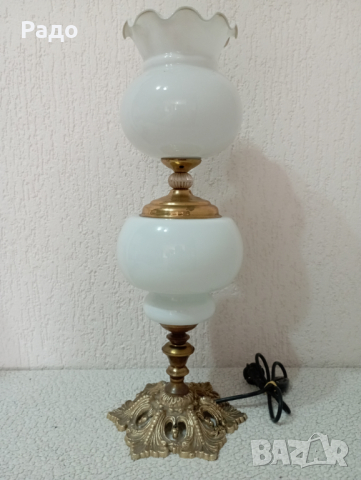 Комплект от две старинни лампи - лампа, снимка 2 - Настолни лампи - 44742789