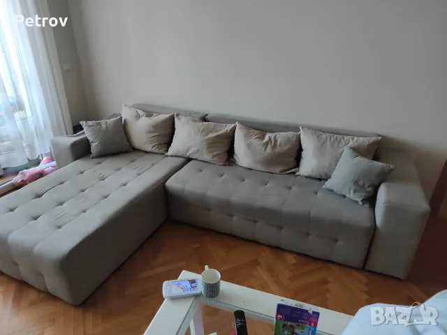 Запазен ъглов диван, снимка 2 - Дивани и мека мебел - 56441024