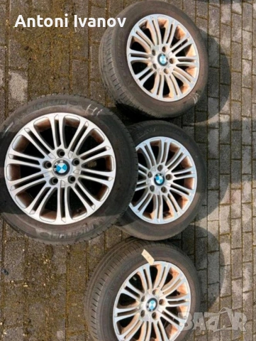 Оригинални алуминиеви джанти BMW 16 цола с летни гуми 195/55/16 Michelin