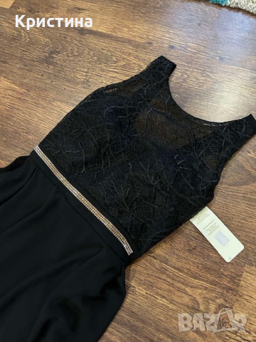 Официална черна рокля 