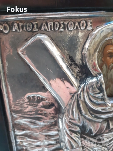 Голяма сребърна икона със сертификат, снимка 8 - Антикварни и старинни предмети - 51498369