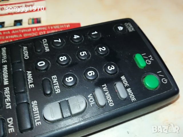 SONY RMT-D116P DVD REMOTE CONTROL-ВНОС SWISS 2604231747, снимка 17 - Други - 40497740