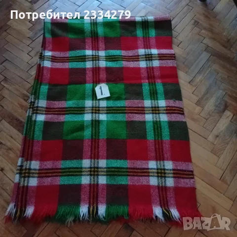 Родопско голямо одеяло, чиста вълна в много добро състояние., снимка 3 - Антикварни и старинни предмети - 56149676