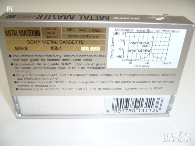 Аудиокасета SONY METAL MASTER 90 TYPE IV, снимка 4 - Аудио касети - 37773769