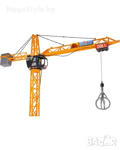 Голям детски строителен кран с дистанционно Dickie Toys Mega Crane (120 см), снимка 4 - Други - 56160719