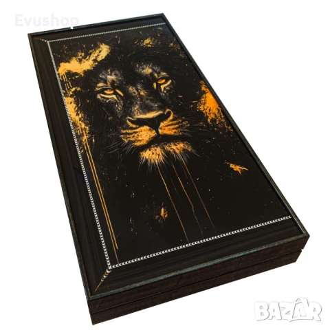 Луксозна Табла с Лъв – Елегантен Подарък, снимка 2 - Шах и табла - 50925365