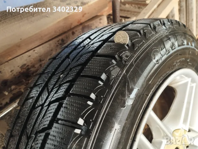 Зимни гуми с джанти 15, снимка 3 - Гуми и джанти - 50048717