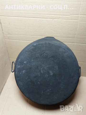 Соц Стара Ръчно Кована Медна Тава За Лютеница 20лт. Тегло 2кг. НОМЕР 101., снимка 8 - Антикварни и старинни предмети - 54010354