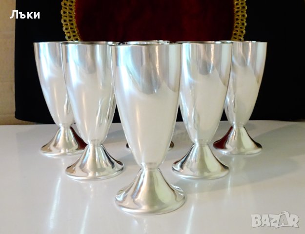 Посребрени чаши за вино Spring,Switzerland. 