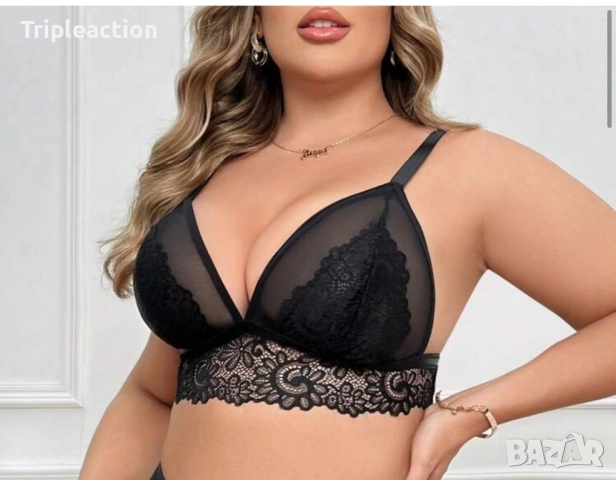 Дантелен секси сутиен, 95B, снимка 2 - Бельо - 51915552