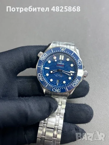 Omega Seamaster Diver 300M Blue Ceramic Bezel V4 VSF Blue Dial Super Clone, снимка 3 - Мъжки - 56071011