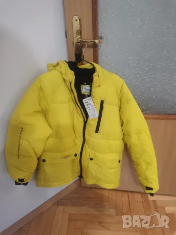 Ново Зимно Жълто яке с подплата за момче на Reserved 158см с етикет, снимка 9 - Детски якета и елеци - 42308329