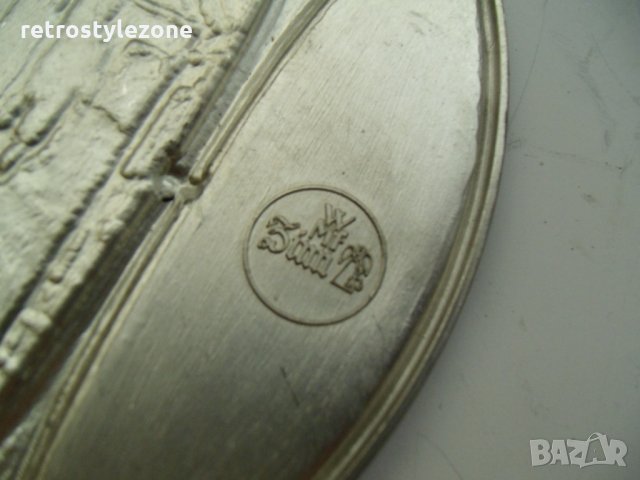 № 5553 старо метално пано WMF  - печат / маркировка , снимка 4 - Други ценни предмети - 33891780