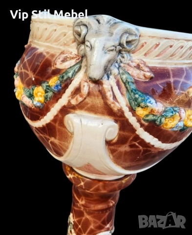 Италианска антикварна колона с кашпа , снимка 2 - Други - 54055495