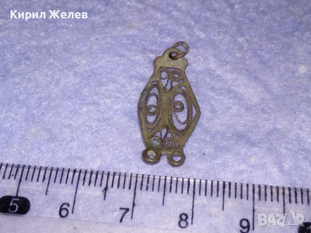 СТАРИНЕН СРЕБЪРЕН ФИЛИГРАНЕН ЕЛЕМЕНТ от СРЕБЪРНА РЕТРО ГРИВНА РЪЧНА МАЙСТОРСКА ИЗРАБОТКА 19век 27317, снимка 7 - Антикварни и старинни предмети - 39230655