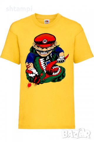 Детска тениска Mario VS Monster,Игра,Изненада,Подарък,Празник,Повод, снимка 3 - Детски тениски и потници - 37436340