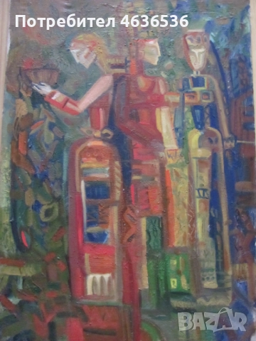 Красива Картина масло, платно ,художник Силвия Радева, снимка 4 - Картини - 52573679