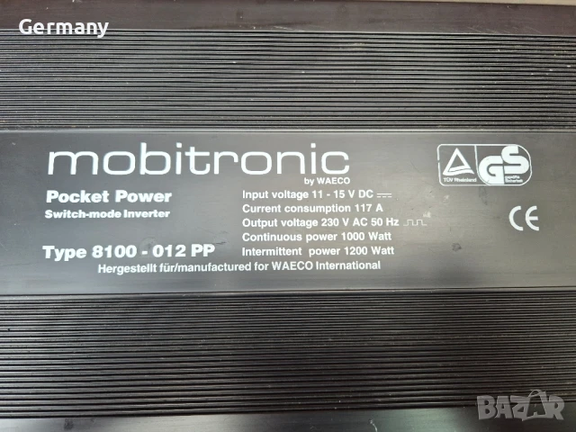 инвертор за ток 12v 220v waeco mobitronic, снимка 7 - Аксесоари и консумативи - 51396856