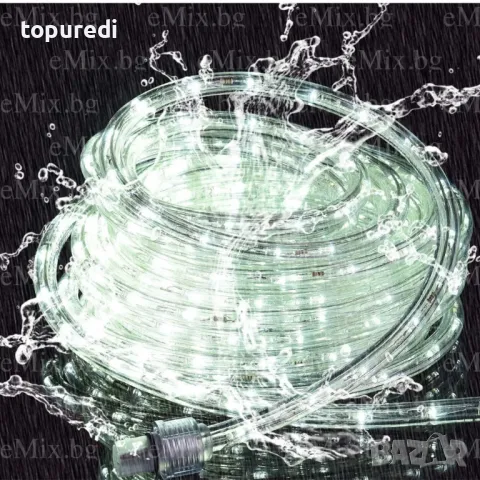 СВЕТЕЩО LED ВЪЖЕ - 10М БЯЛО, снимка 3 - Декорация за дома - 48205611