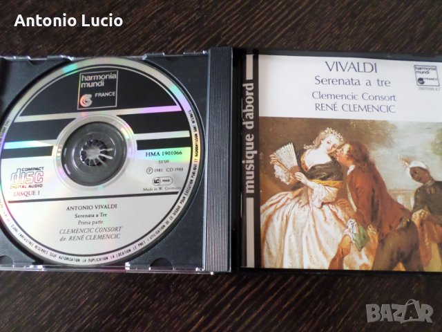 Vivaldi - Serenata a tre - 2 CD, снимка 2 - CD дискове - 40819779