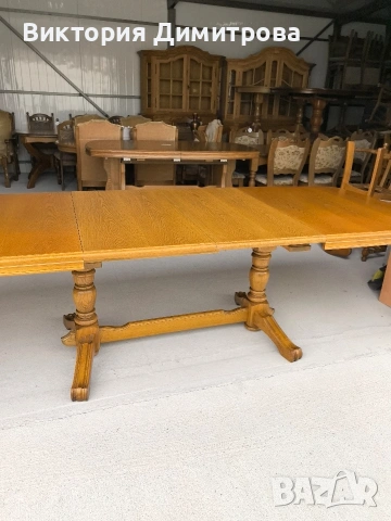 Разтегателна трапезна маса 2,60 м. (01-143.1), снимка 10 - Маси - 54152233