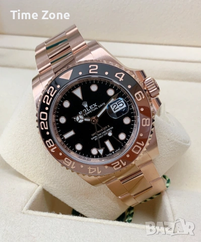 Rolex GMT-Master II 40mm 'Root Beer' Rose Gold Ceramic Automatic Различни Варианти, снимка 3 - Мъжки - 54072167