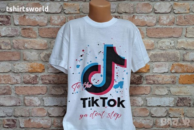 Нова мъжка тениска с дигитален печат TIK TOK, снимка 3 - Тениски - 42682775