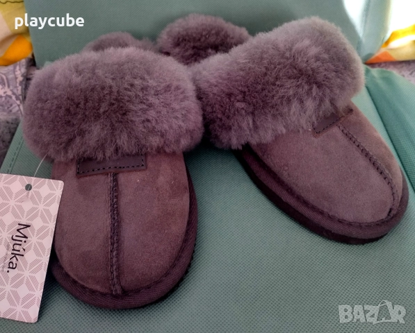 Детски домашни чехли - Естествена кожа - N33, снимка 2 - Чехли - 52150145