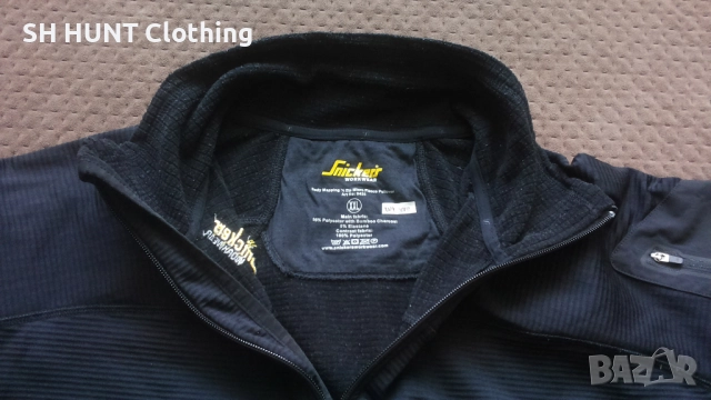 Snickers 9438 Body Mapping Micro Fleece Work Jacket размер XXL работна блуза W4-478, снимка 12 - Блузи - 52025685