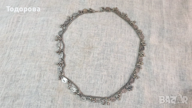 Масивно старинно колие,ръчно инкрустирано, снимка 4 - Антикварни и старинни предмети - 54008114