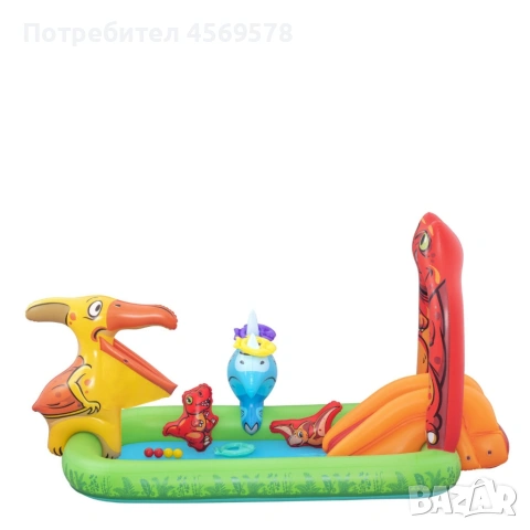 Водна площадка Bestway Jurassic 53160 – Детски мини аквапарк с пързалка и пръскачки! , снимка 13 - Басейни и аксесоари - 54324228