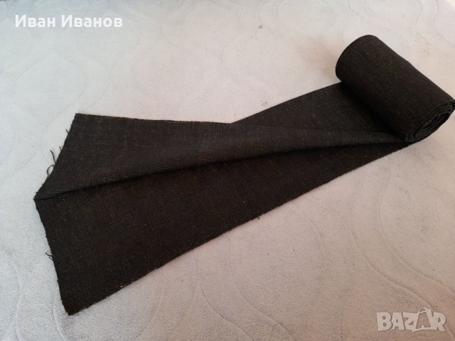 Стар ръчно тъкан плат 4,5 м на 40 см, снимка 2 - Други - 31951634