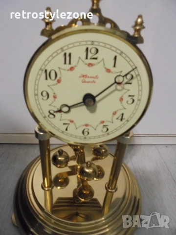 № 8444 Стар часовник - Hermle  Стар настолен германски часовник  - Hermle  , снимка 2 - Антикварни и старинни предмети - 53058749