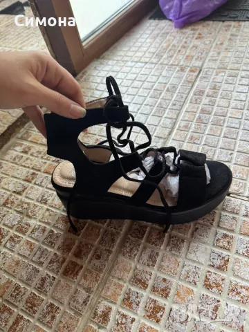 Черни сандали ултралеки, снимка 2 - Сандали - 50400373
