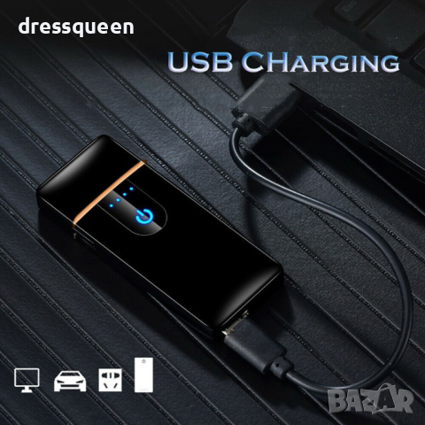 006 Електрическа USB запалка със сензорен бутон Touch-Lighter, снимка 10 - Други стоки за дома - 44804035