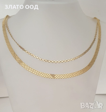 Златни колиета  модел змия, лента, бисмарк, снимка 9 - Колиета, медальони, синджири - 51127368