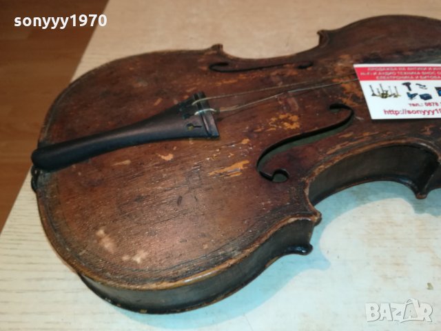 ПОРЪЧАНА-АНТИКА-старинна цигулка от англия 2509211635, снимка 3 - Антикварни и старинни предмети - 34250393