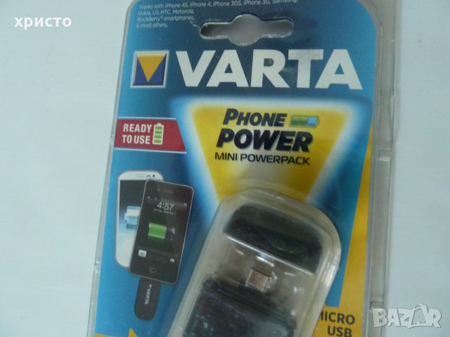 Varta Mini Powerpack акумулаторна батерия нова, снимка 3 - Външни батерии - 34257758
