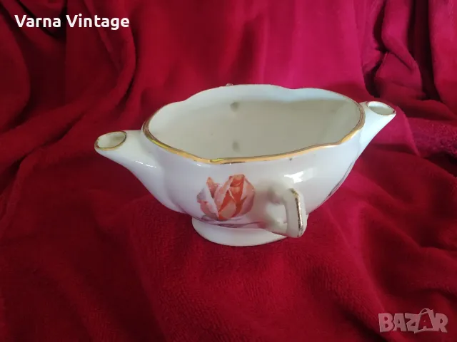  Стар порцеланов сепаратор сосник. 30-40 години. PL Франция. марк., снимка 3 - Антикварни и старинни предмети - 48780799