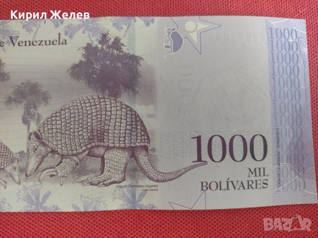 УНИКАЛНА БАНКНОТА 1000 БОЛИВАРА ВЕНЕЦУЕЛА ПЕРФЕКТНА МНОГО КРАСИВА СТИЛНА ЗА КОЛЕКЦИЯ 28382, снимка 7 - Нумизматика и бонистика - 37132112