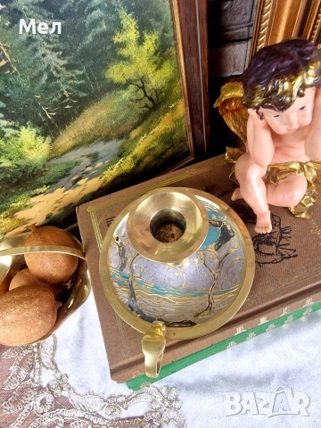 Месингов свещник , снимка 5 - Други - 54211500