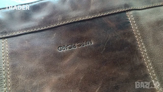 Shoulder Bag Marc Picard чанта през рамо естествена кожа, снимка 7 - Чанти - 12904354