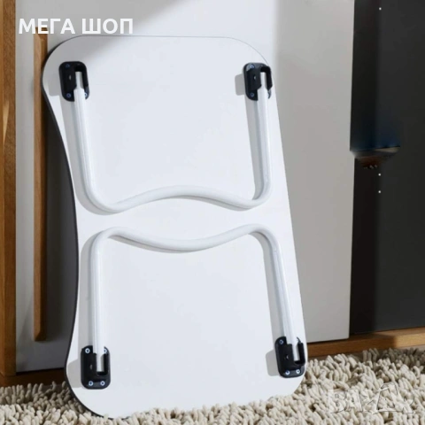 Мултифункционална сгъваема маса за лаптоп или хранене, с поставка за таблет и телефон, снимка 5 - Маси - 53874398