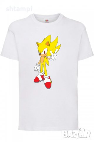 Детска тениска Sonic Super Sonic,Соник,Игра,Изненада,Подарък,Празник,Повод, снимка 9 - Детски тениски и потници - 37434815