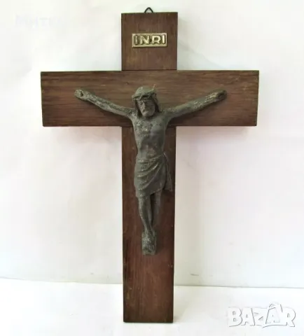 Стар голям кръст,разпятие за стена 