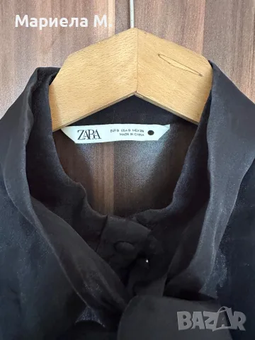 Zara риза шифон, XS, като нова, снимка 2 - Ризи - 56336611
