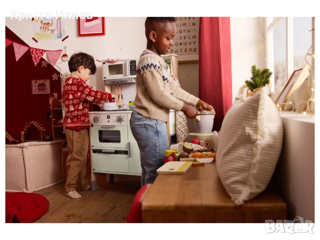 Детски дървен уред за палачинки с аксесоари Дървени кухненски играчки, снимка 3 - Други - 52344672