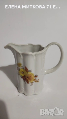 Прекрасна българска порцеланова каничка за мляко/латиера, снимка 6 - Аксесоари за кухня - 53013696