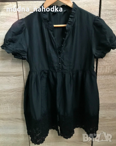 Черна дамска риза